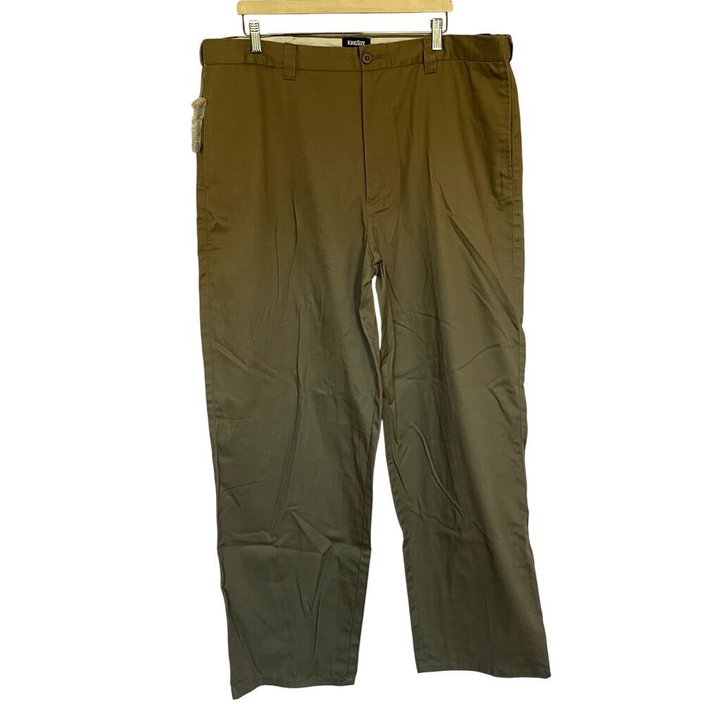 King Size‎ khaki beige trousers men's size 42 40 tall business casual pants